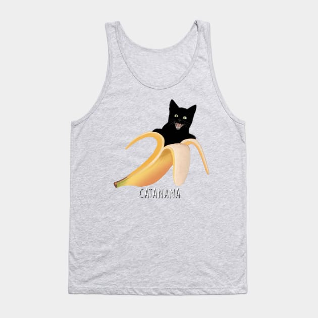 The Very A-Peeling Catanana Tank Top by SteelWoolBunny